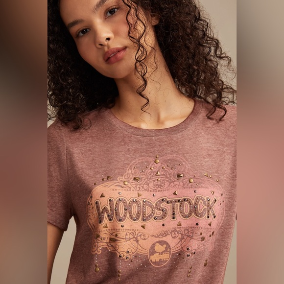 NWT Lucky Brand Ornate Woodstock Classic Crew - Picture 2 of 4